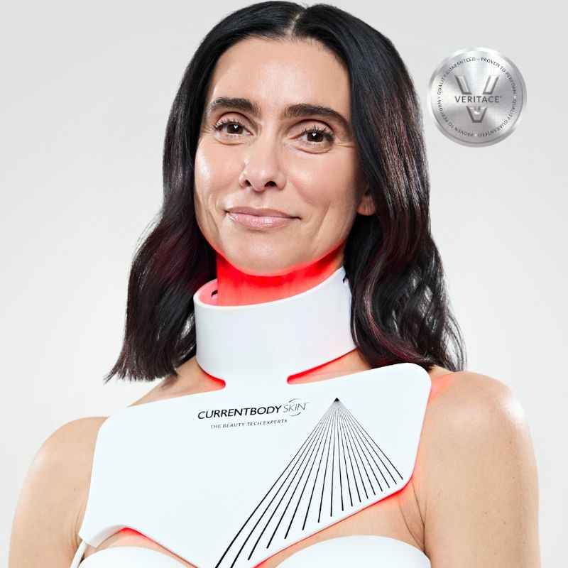 CurrentBody Skin LED Lichttherapie Maske der 2. Generation, Gesicht und Hals & Dekolleté Set - Black Friday Angebot