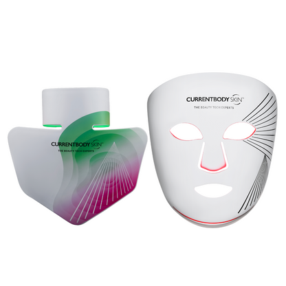 CurrentBody Skin LED Lichttherapie Maske der 2. Generation & LED Brightening Hals & Dekolleté Maske