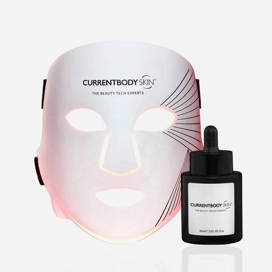 CurrentBody Skin LED Gesichtsmaske: 2. Generation & Green Tea Serum (30ml)